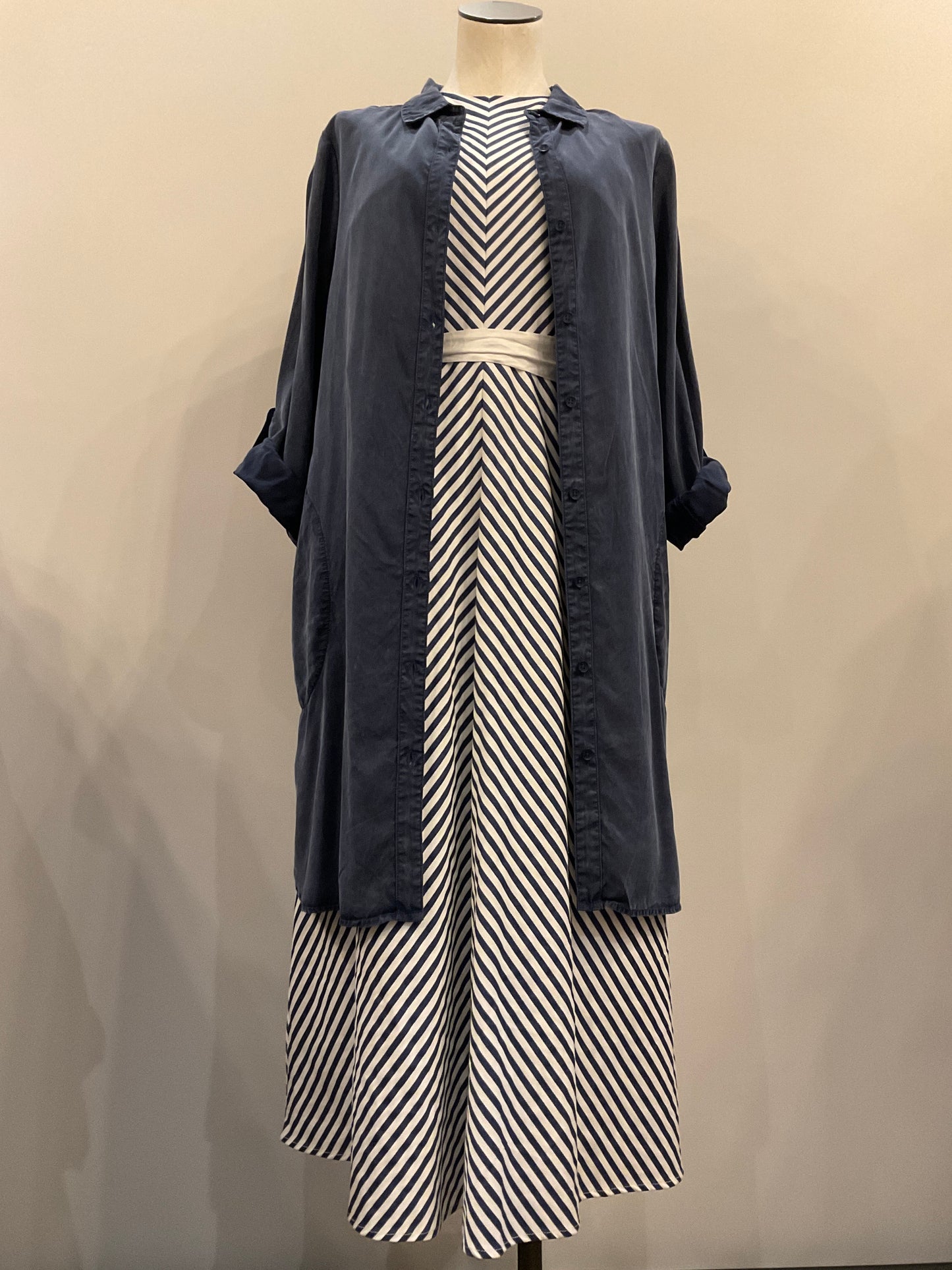Blue Striped Dress