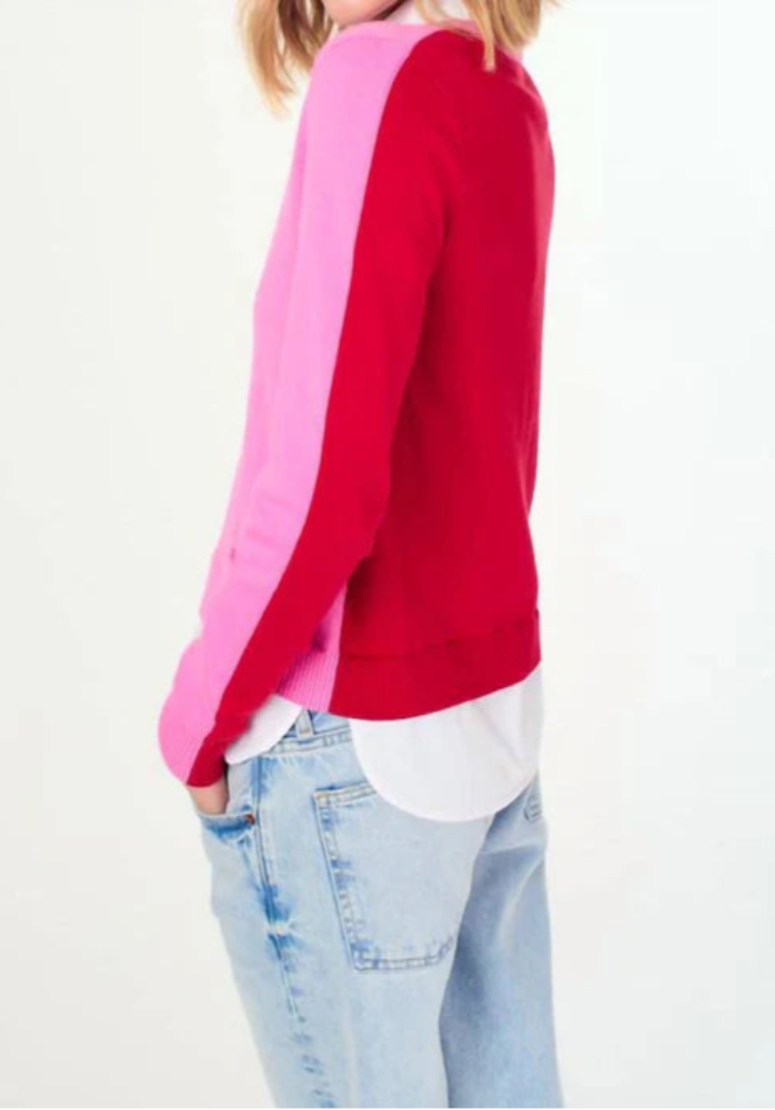 J.Society Two-Tone V-Neck