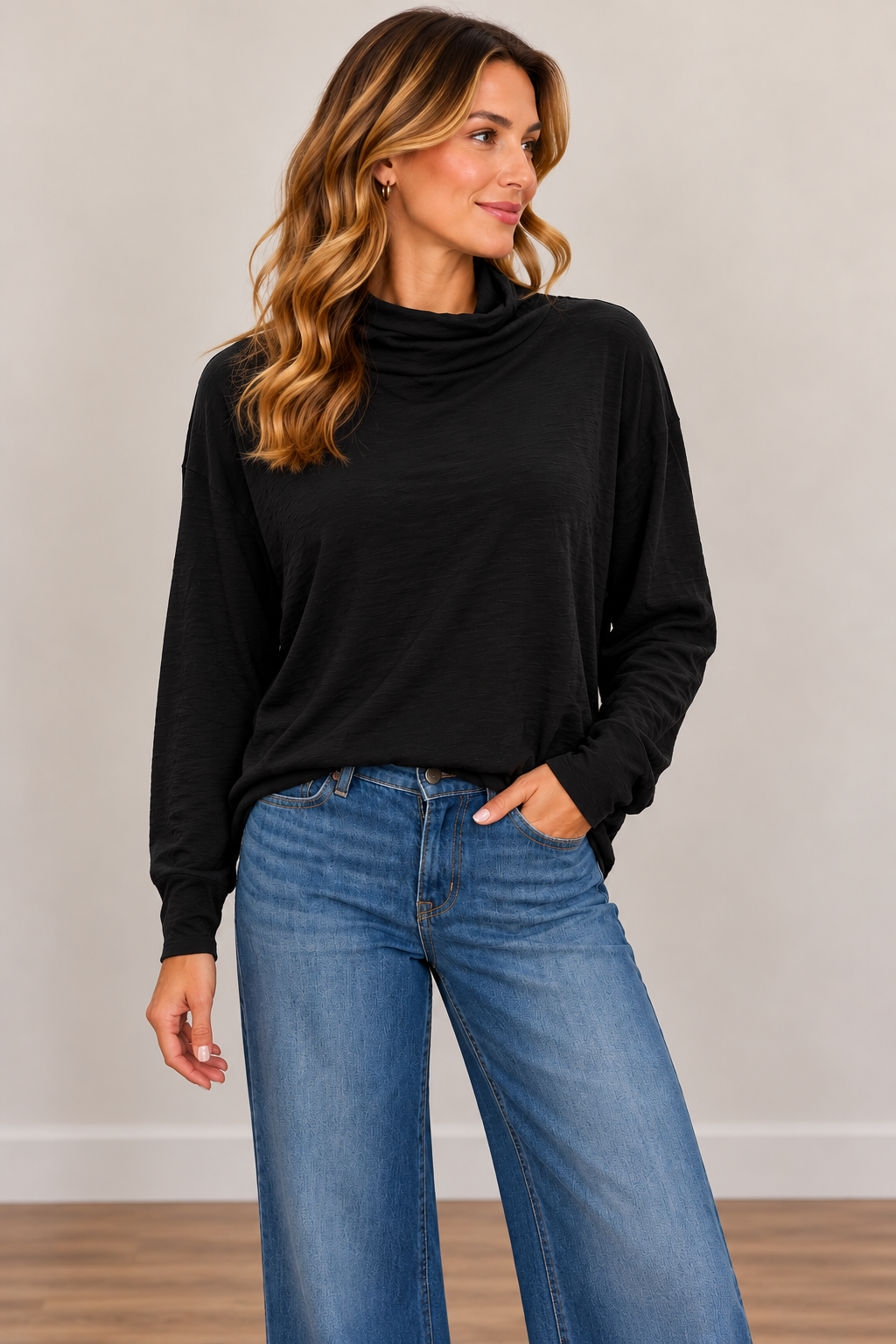 Long Sleeve Lightweight Turtleneck