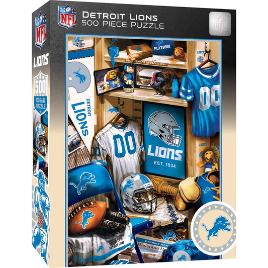 Detroit Lions - Locker Room 500 Piece Puzzle