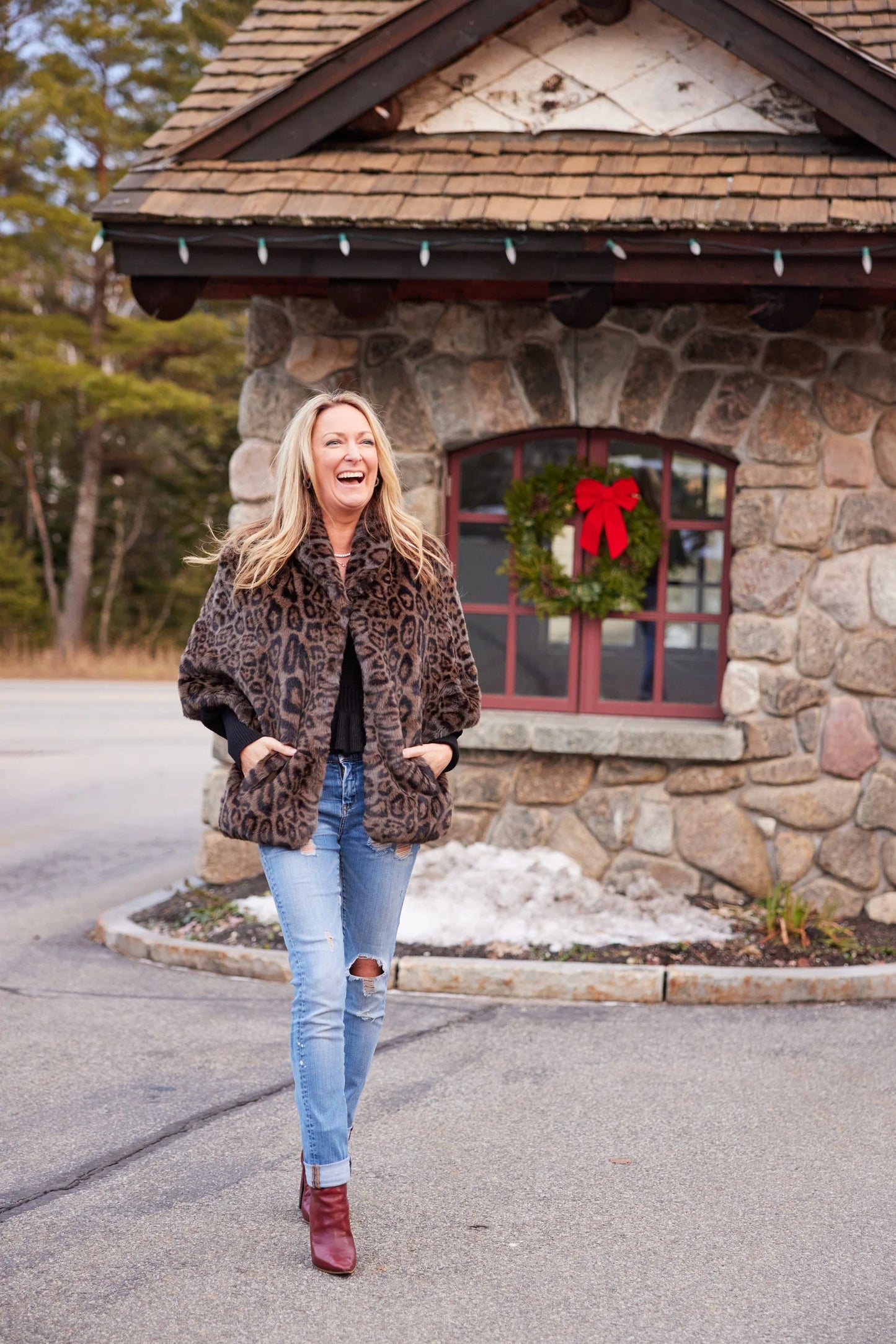 Pretty Rugged Faux Coat Leopard