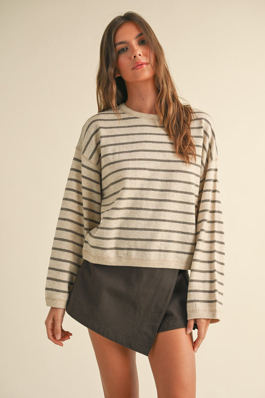 Striped Soft Knit Top