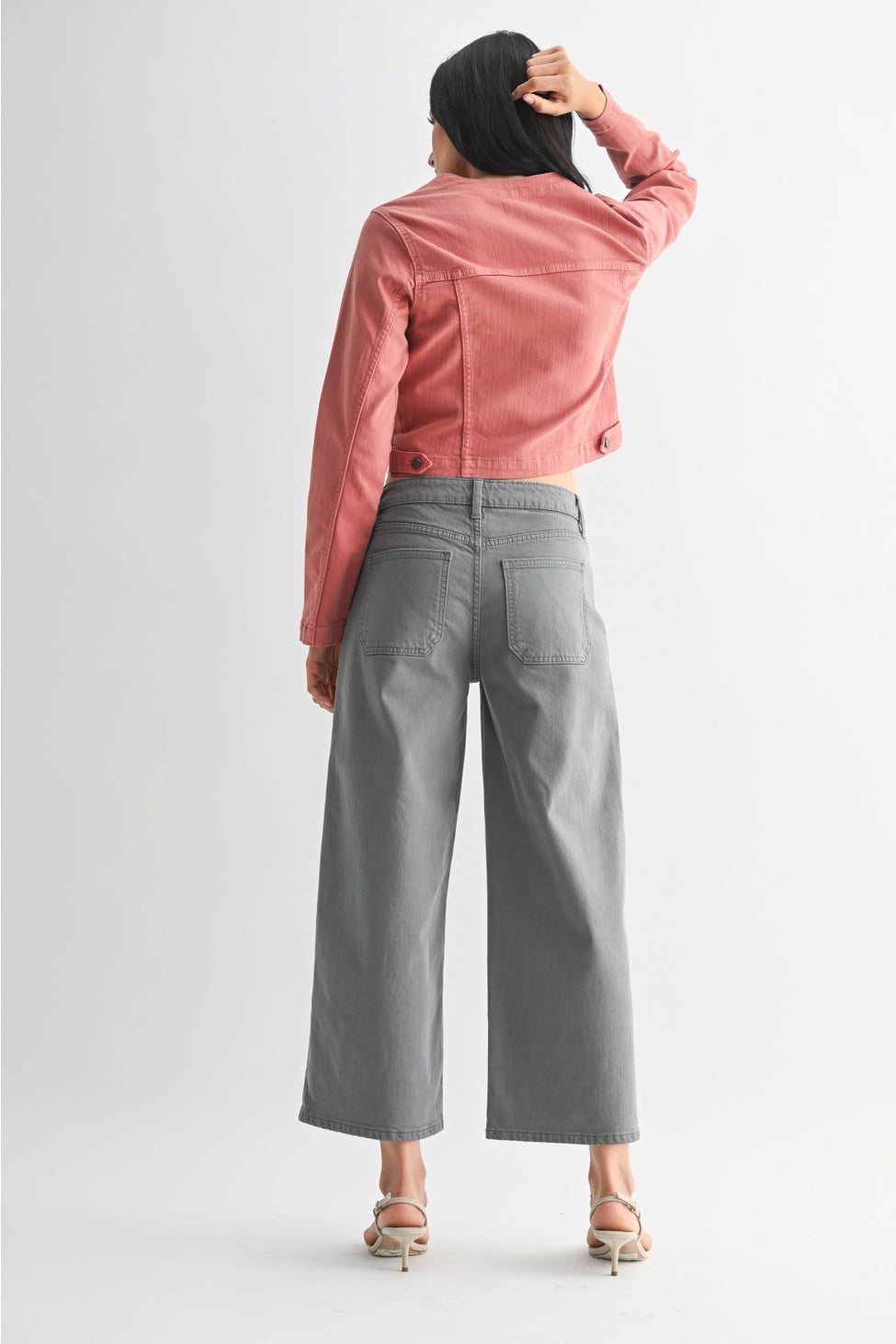 Storm Grey Wide leg Pant