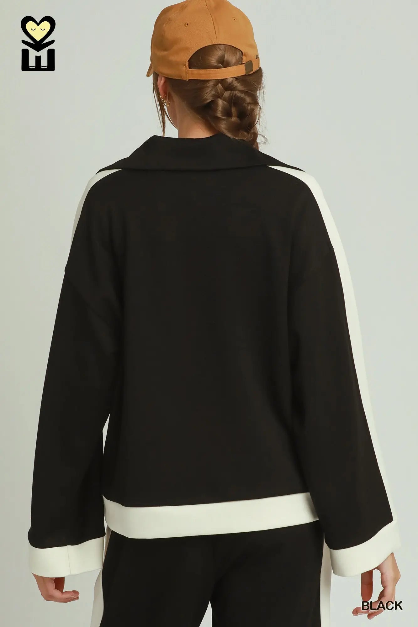 ColorBlock Wide Placket Top