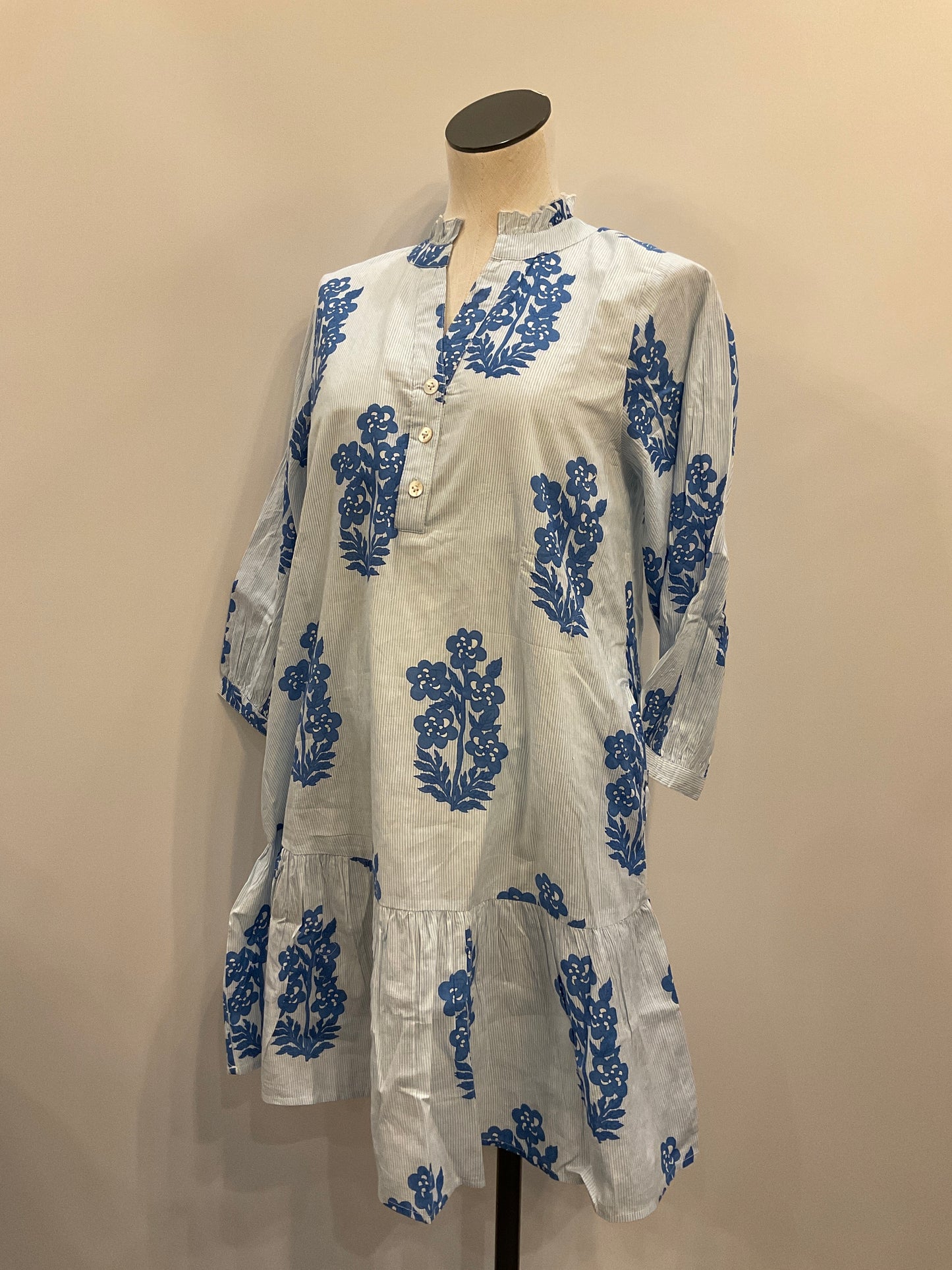 L/S Floral Tiered Dress
