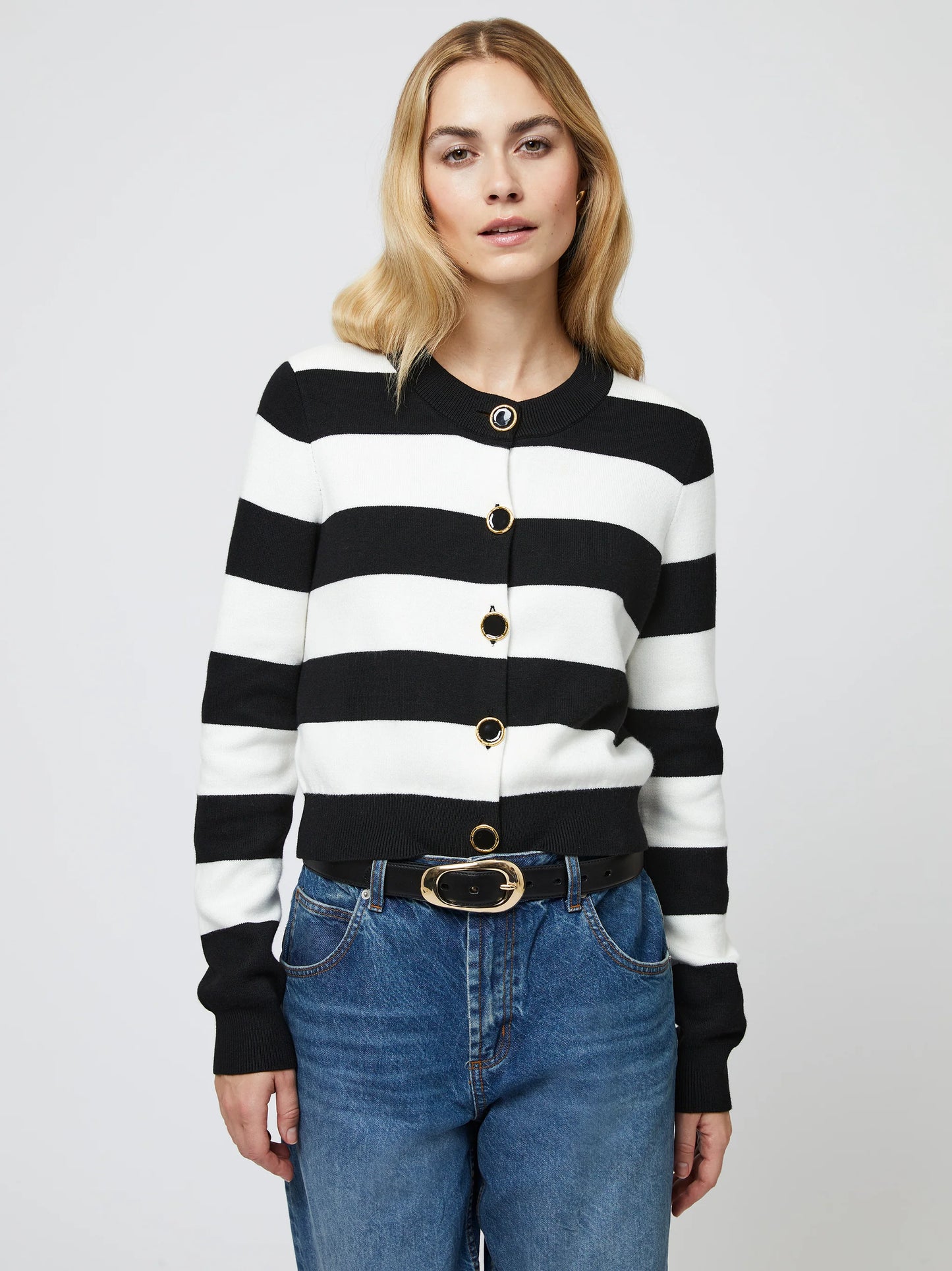 French Connection Nyrobi Stripe Cardigan