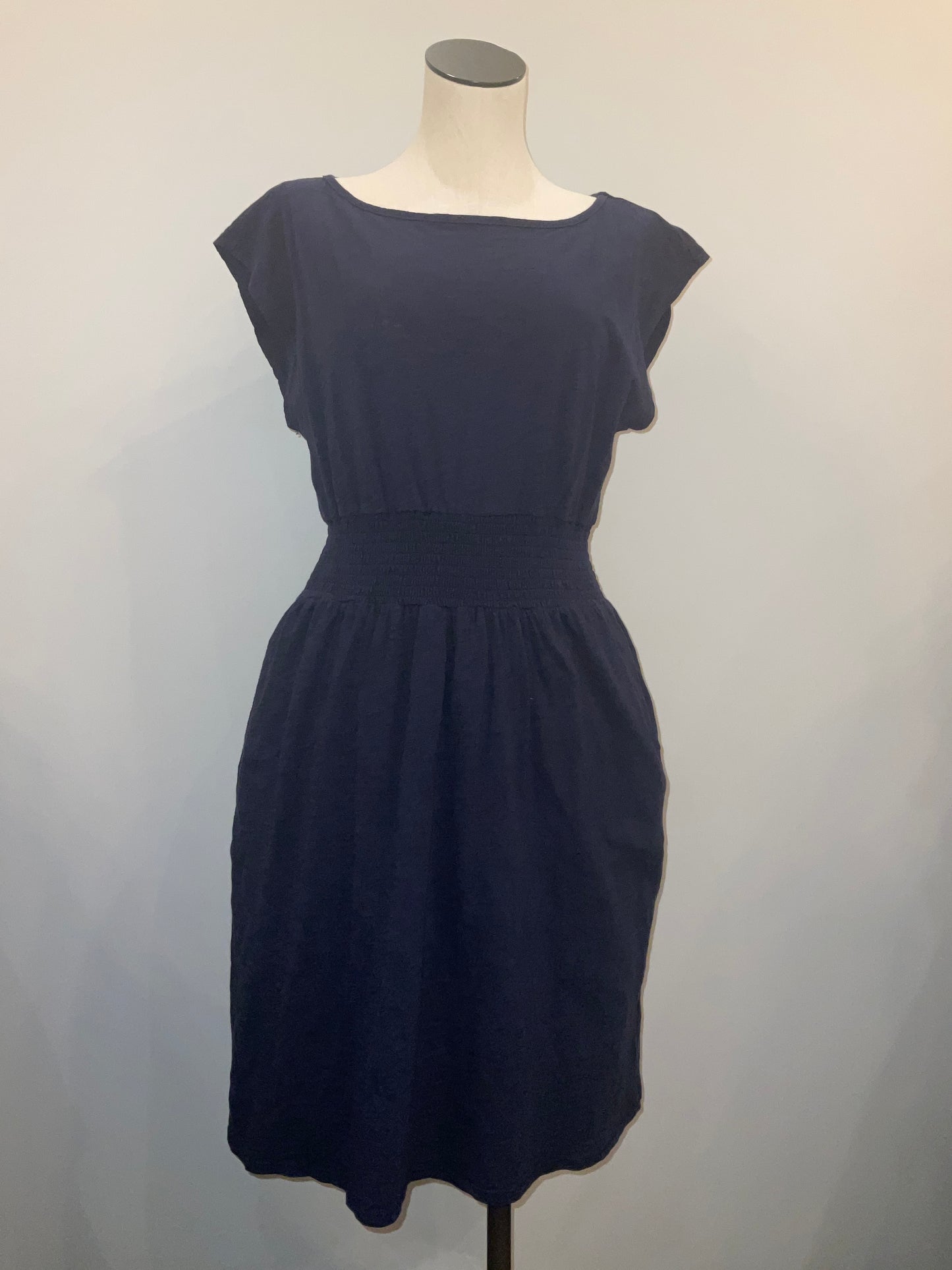 Short Dolman Smocked Waist Dress