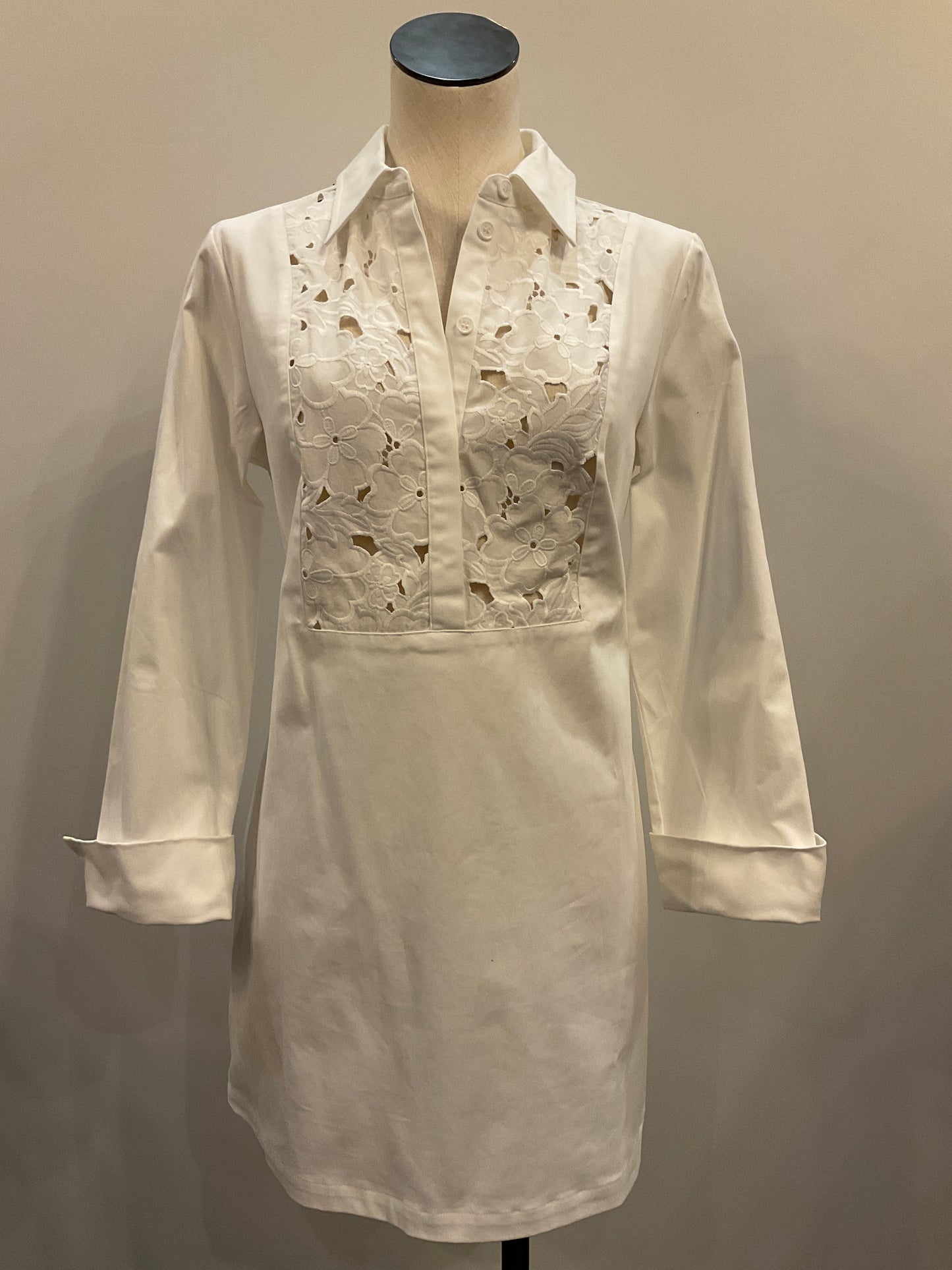 Lace Yoke Insert Dress