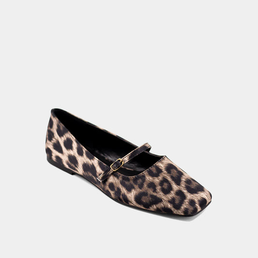 Adele leopard print satin