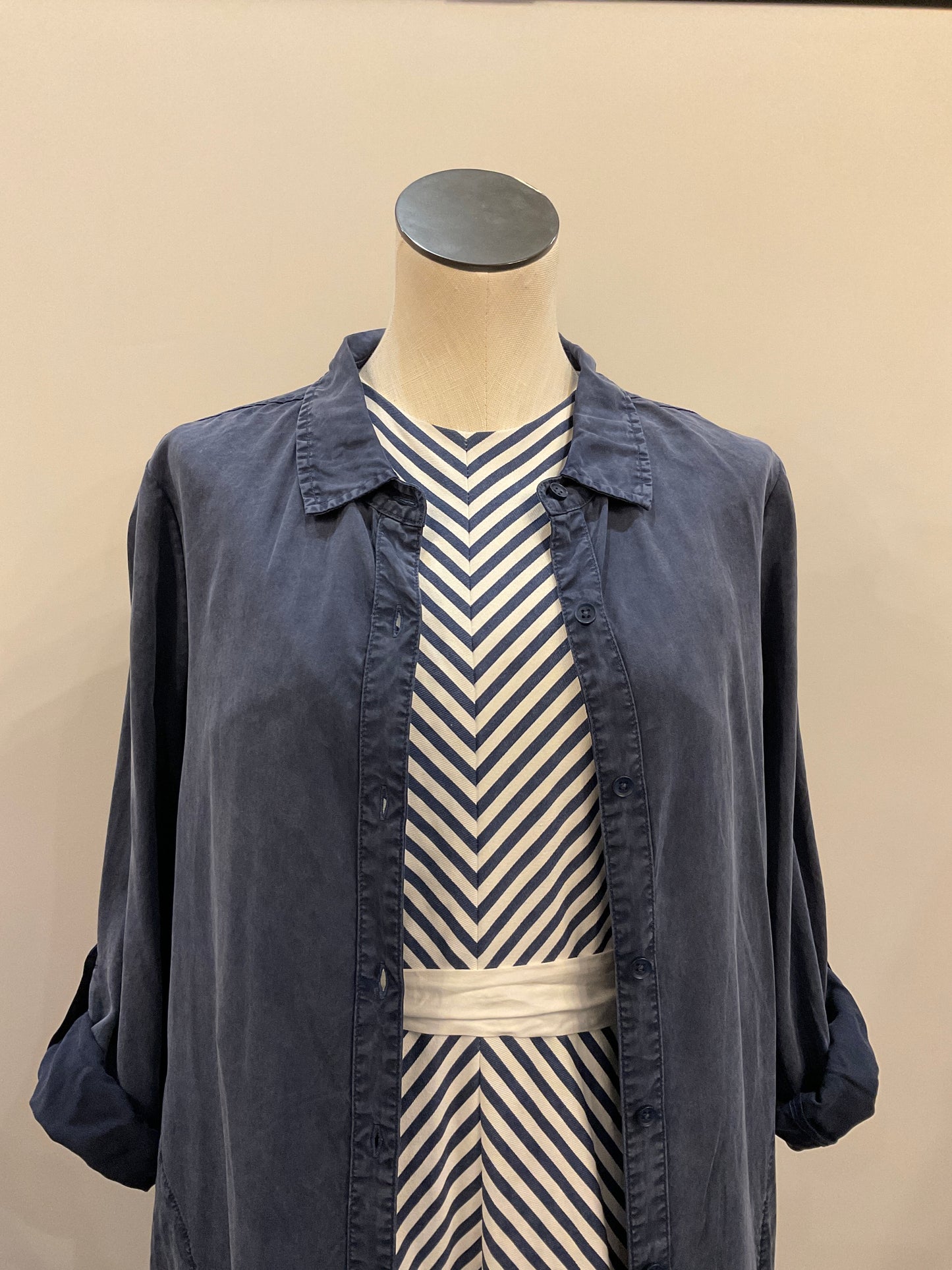 Blue Striped Dress