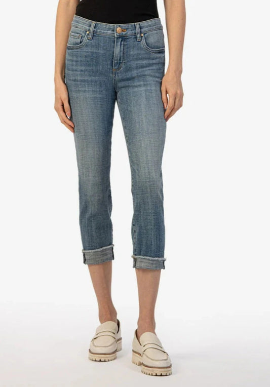 Kut Amy Straight Leg Crop Jean