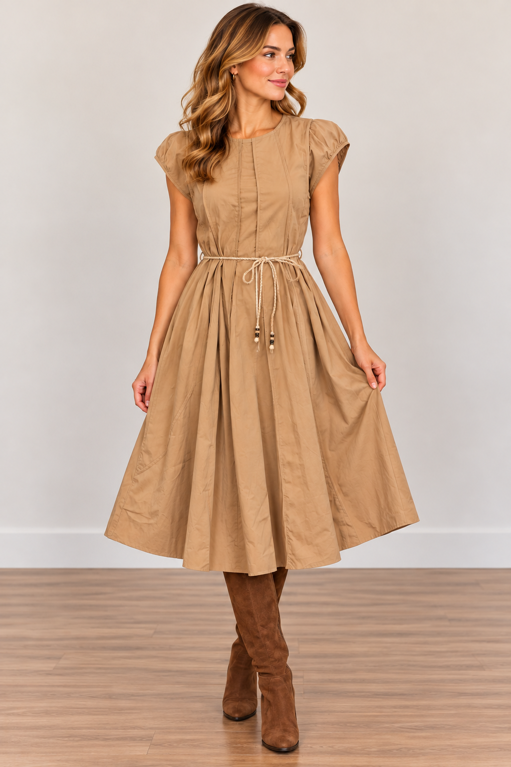 Stitch Dress w/Rope