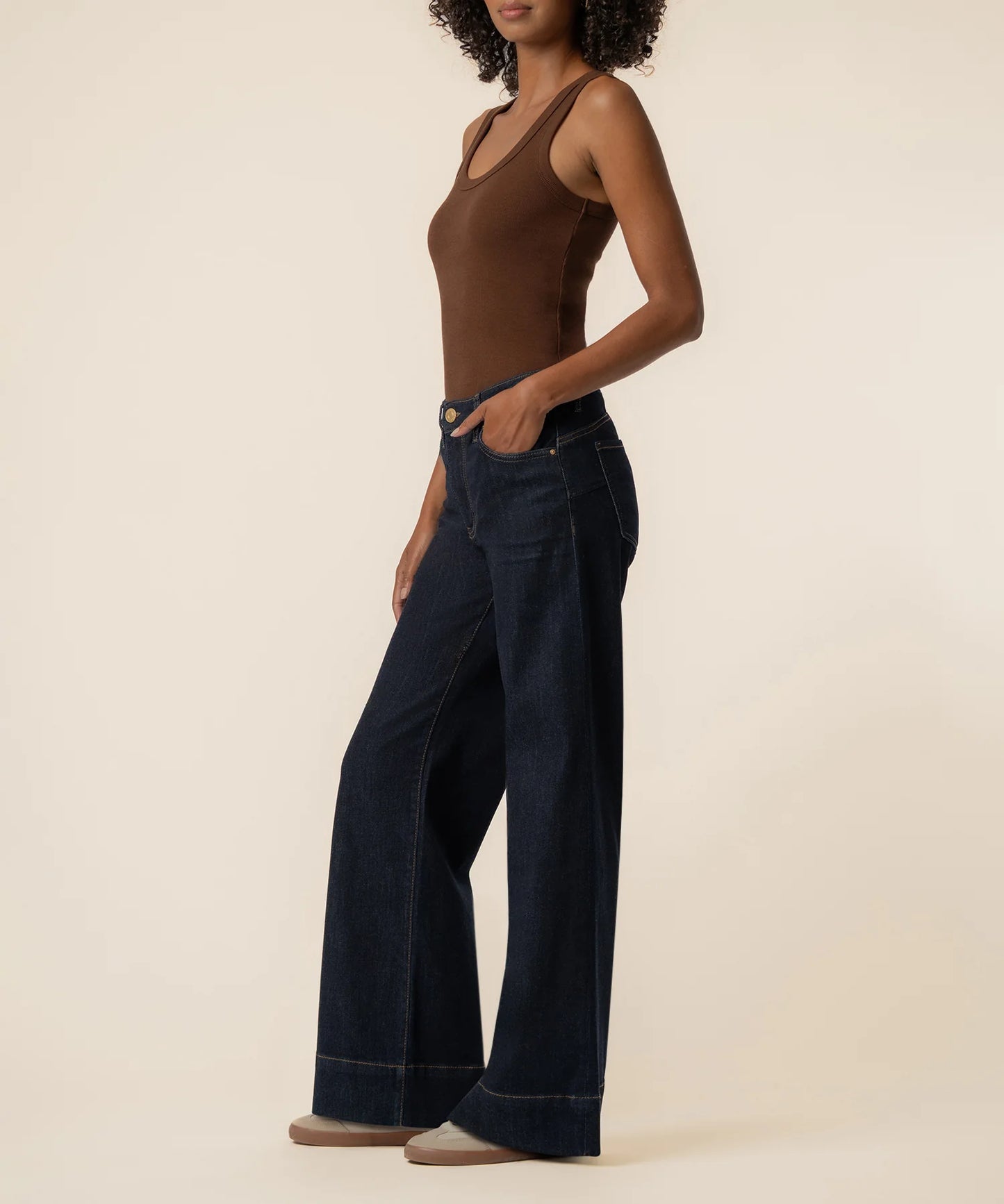 Kut from the Kloth Maya High Rise Fab Ab Wide Leg (Amaze)