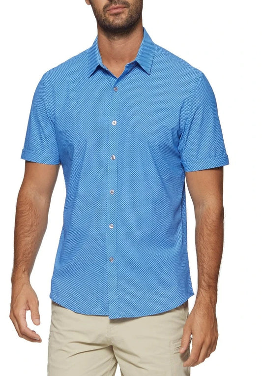 Flag and Anthem Madeflex Journey Performance SS Shirt-Bright Blue