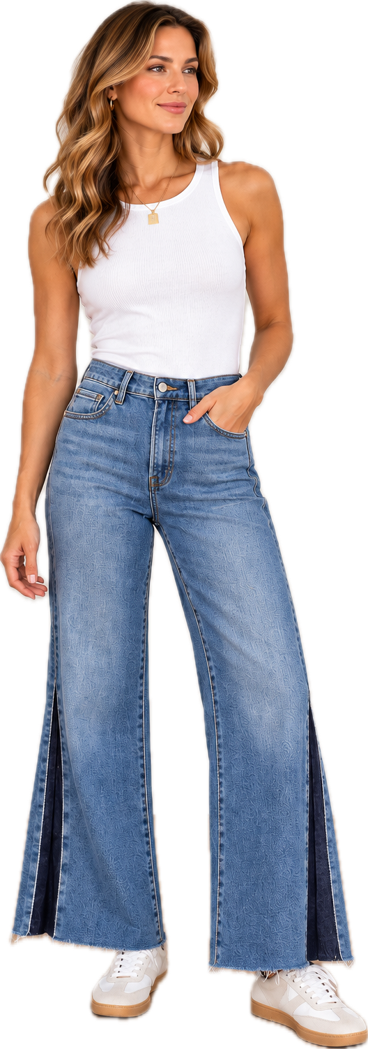 Risen Mid Rise Crop Wide