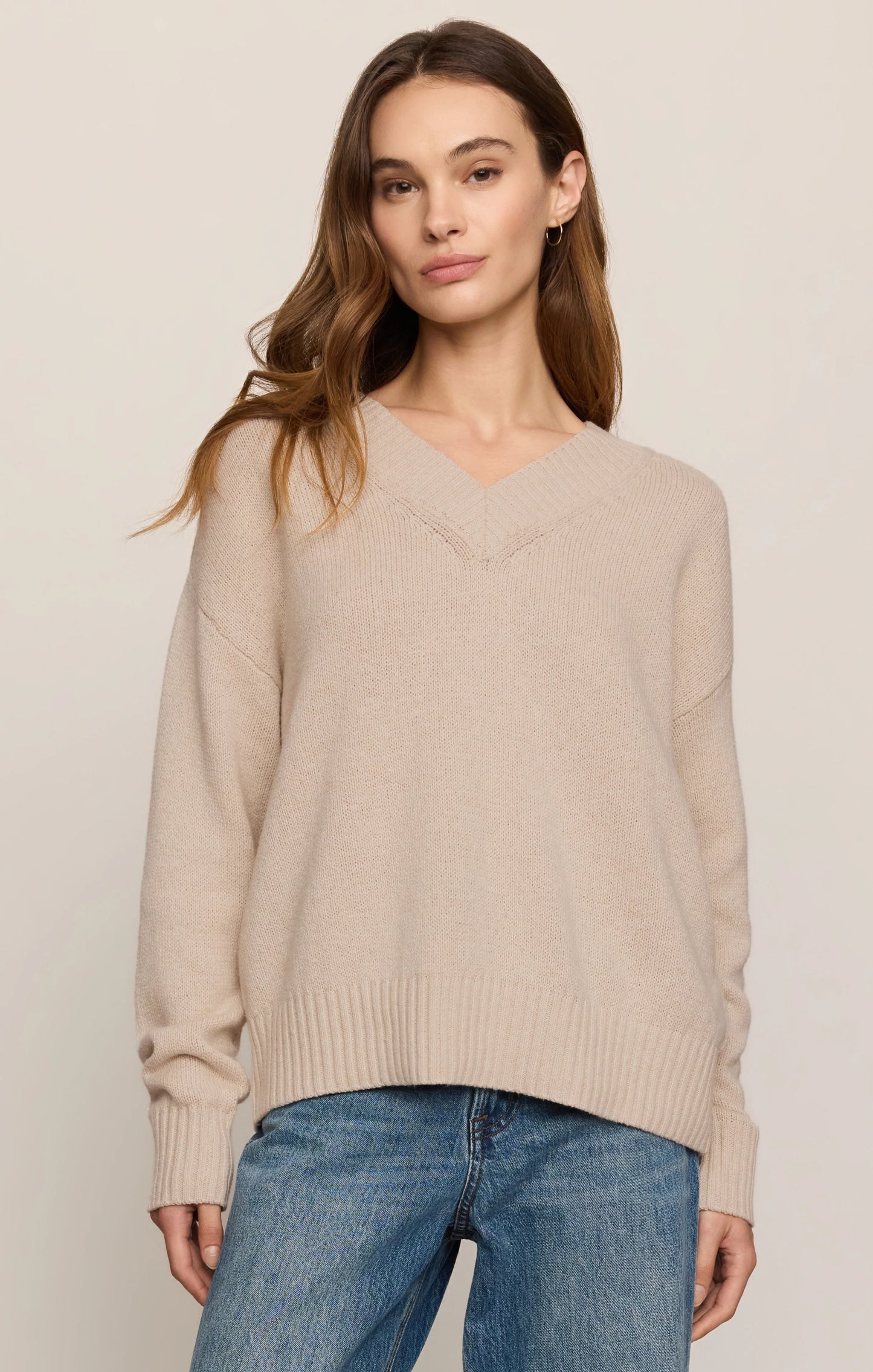 Z Supply Cloud Spud V-Neck Sweater