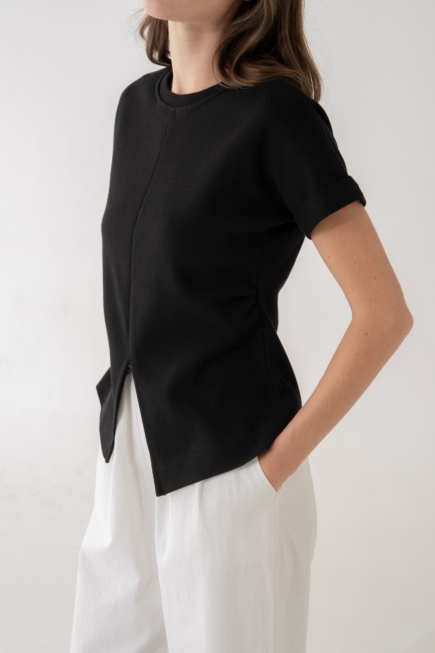 Elle Front Slit Top