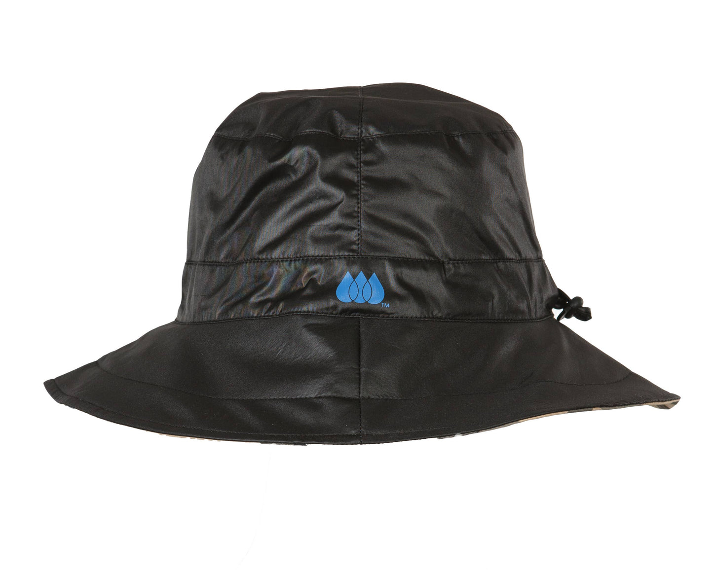 Shiny Black & Plaid RAINCAP