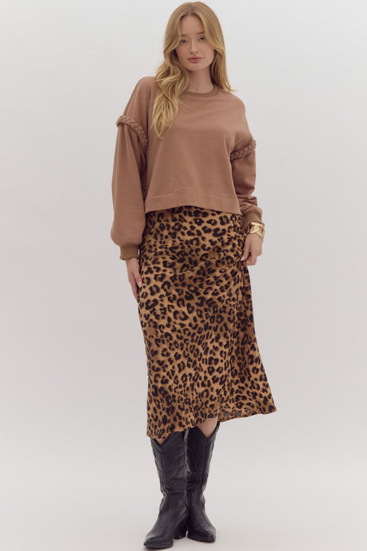 Lauren Leopard Skirt