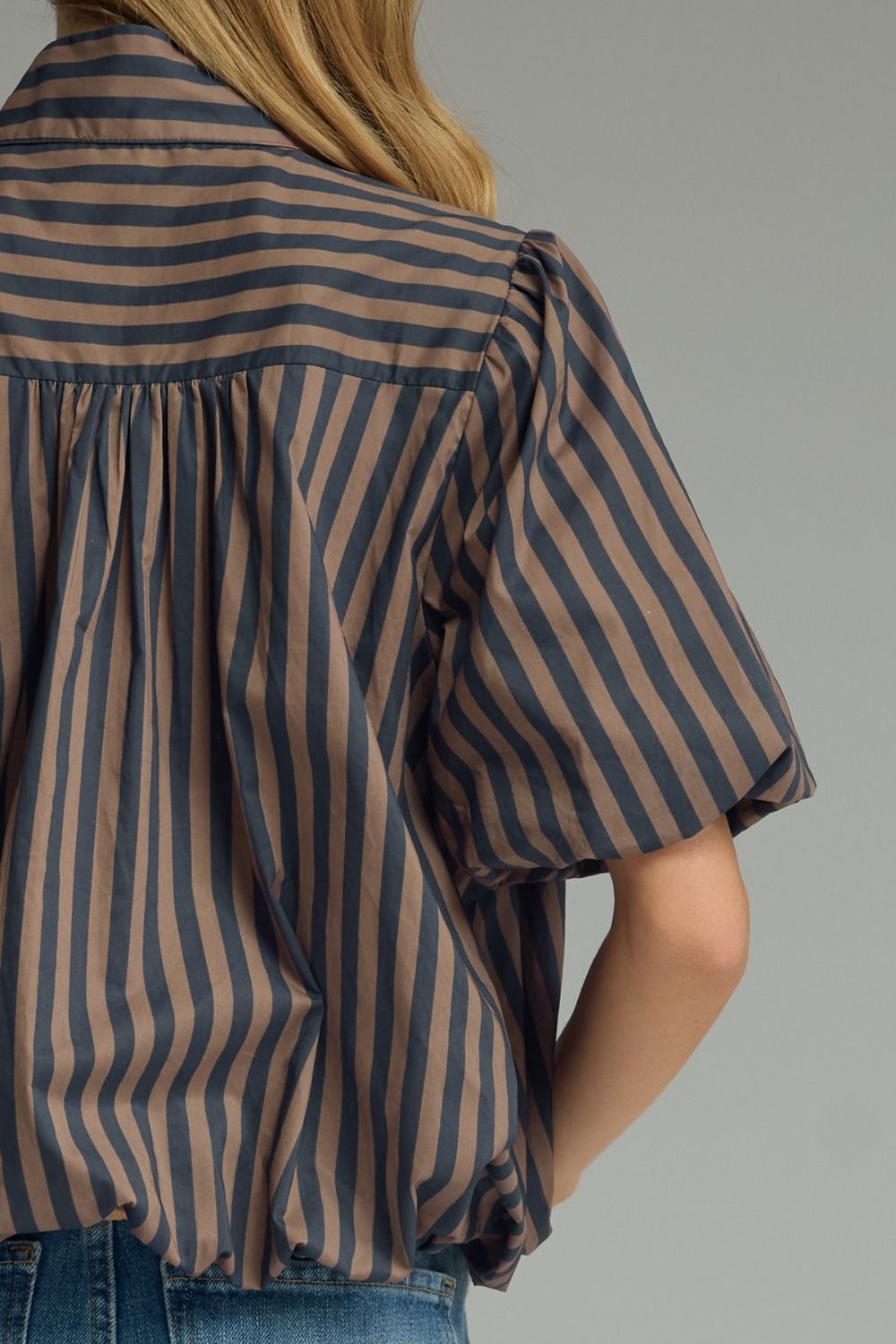 Striped Bubble Top