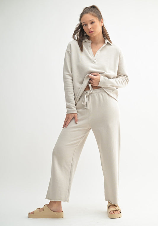 Malibu Wide-Leg Fleece Pant